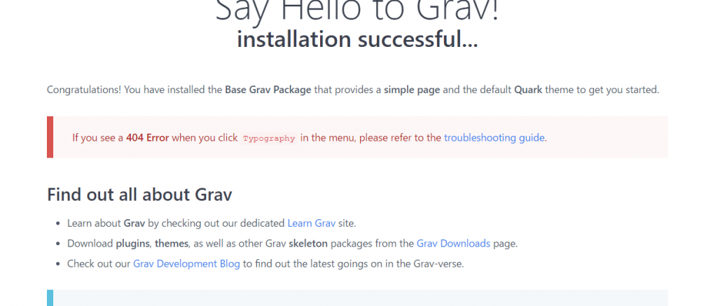 Cent OS  9 で GRAV + nginx