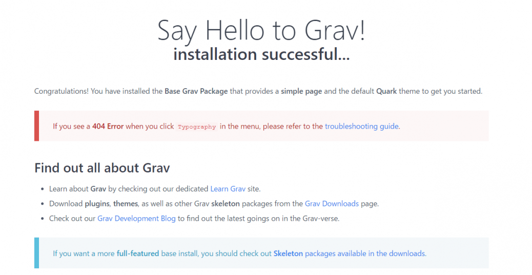 Cent OS  9 で GRAV + nginx